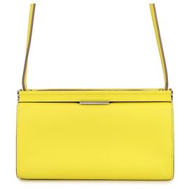 Hermès Borsa a tracolla Hermes Click H 21 Lime Evercolor D'oro