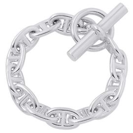 Hermès Hermes Chaine d'Ancre MM Silver Charm Bracelet Silvery