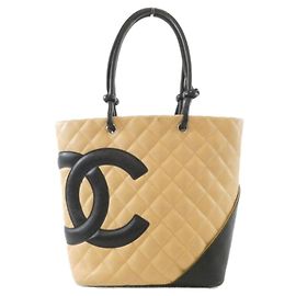 Borsa Chanel Cambon Line 25167 Nero Beige