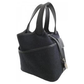 Hermès Hermes Picotin Lock Pocket PM Handbag Black Blue