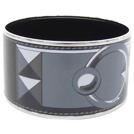 Hermès Hermes Black Palladium Bangle Black