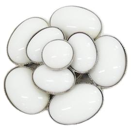Broche Chanel Blanche Blanc