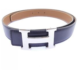 Hermès Hermes H 32mm Wendelgürtel Braun Schwarz