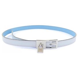 Hermès Hermes Lucky 15mm Reversible Belt Blue