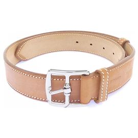 Hermès Cinturón Hermes Etrivière 32mm Castaño