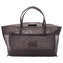 Sac cabas en mesh Staud en nylon marron Marron