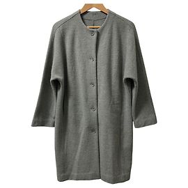 Autre Marque evam eva Wool Collarless Coat Brown
