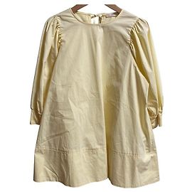 Autre Marque yori Pullover A-Line com Manga Curta Lanterna Amarelo