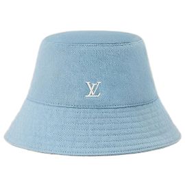 Louis Vuitton Washed Bucket Hat Blue Blue
