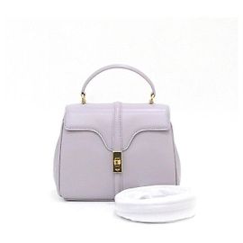 Céline Mini borsa a mano e a tracolla in vitello Light Lilac Porpora
