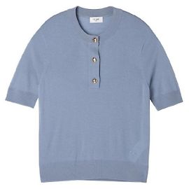 Céline Feinstrickpullover mit Rundhalsausschnitt Blau