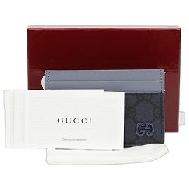 Gucci Bicolor GG Card Case Black Black