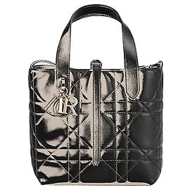 Dior Petit Cabas Noir en Veau Macro Cannage Noir