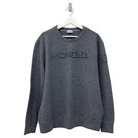 Moncler Wollsweatshirt mit besticktem Logo Braun