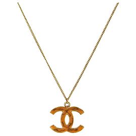 Chanel Collier CC Or Orange Orange