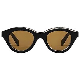 Céline Triomphe Mini Sunglasses Acetate Black Black