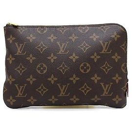 Louis Vuitton Monogram Etui Voyage PM Pouch Clutch Bag Multicor