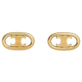 Céline Myion Triomphe Stud Yellow Gold Giallo