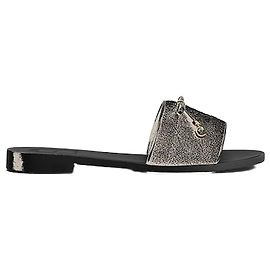 Dior Cannage Slide Black Sponge-Effect Technical Fabric Black
