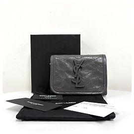 Saint Laurent Compact Wallet Brown