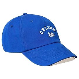 Céline Richelieu Cap Light Cotton Twill Electric Blue Blue