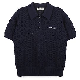 Miu Miu Polo de algodão Azul