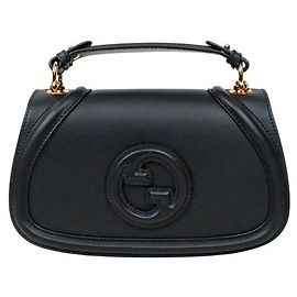 Gucci Black Blondie Top Handle Tote Bag Black