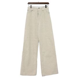 Dior Flare Denim Women's Pants White
