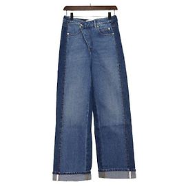 Loewe Vaqueros de denim Trompe-L'œil para mujer Azul
