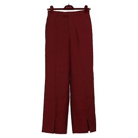 Gucci Calças Oversized de Cintura Baixa Ajuste Petite para Mulher Marrom