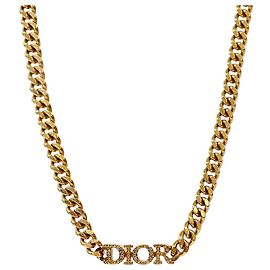 Dior Colar Choker Cubic Revolution Gold Dourado