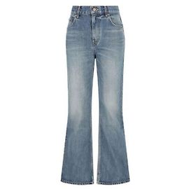 Céline Bootcut Jeans in Washed Cotton Blue