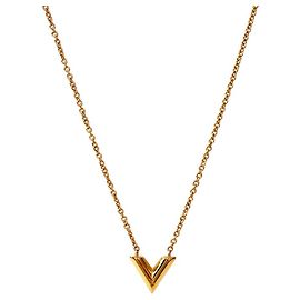 Louis Vuitton Collier Essential Gold Doré
