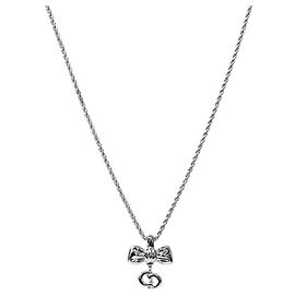 Dior Collana Ribbon CD Silver Argento