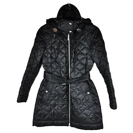 Burberry Quilted Belt Jacket Black