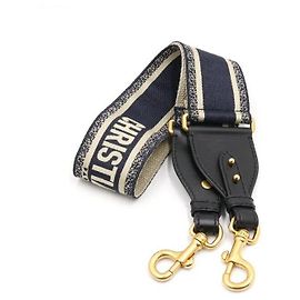 Dior Blue Embroidered Ring Shoulder Strap Blue