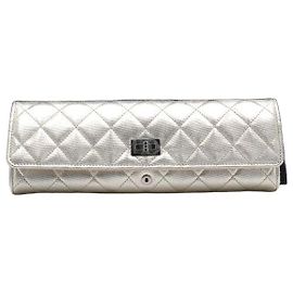 Chanel Acessório de Relógio VIP Novelty Ruthenium Metallic Multi Pouch Case Clutch Bag Multicor