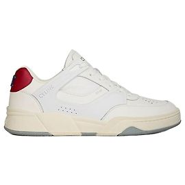 Céline Trainer Sneaker aus Kalbsleder und Mesh Optic White Dark Red Rot
