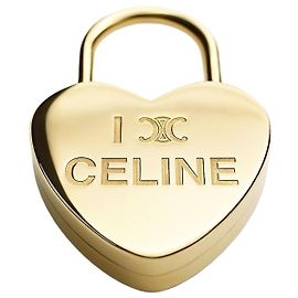 Céline Lucchetto a Cuore in Ottone Finitura Oro D'oro