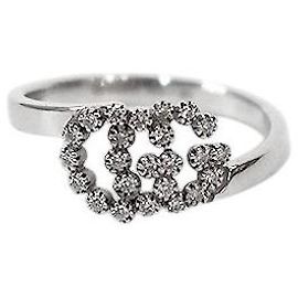 Gucci GG-Ring aus Weißgold Weiß