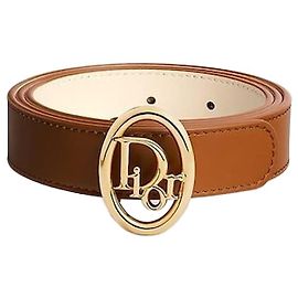 Dior Reversible Oblique Belt Maroon Bobby Latte Smooth Calfskin Red