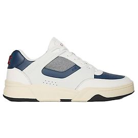 Céline Sneakers Trainer in vitello e mesh Ultra White Navy Blu