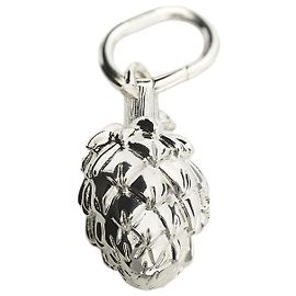 Céline Charming Artichoke Ottone Finitura Rodio Argento Argento