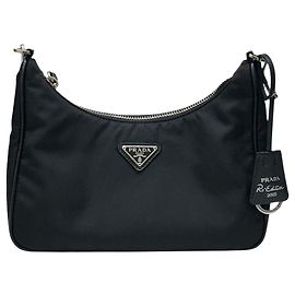Prada Borsa Hobo Re-Edition Re-Nylon Black Nero