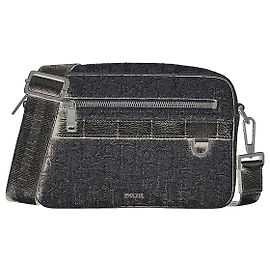 Dior Safari Strap Bag Black Oblique Jacquard Black