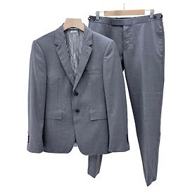 Thom Browne Classic Wool Twill Suit Set Gray Brown