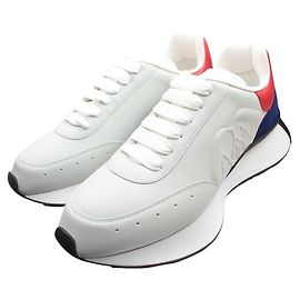 Alexander Mcqueen Baskets avec détails en daim Bleu