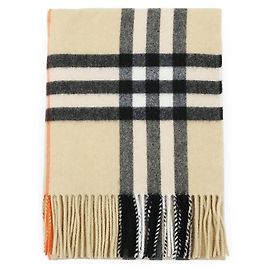 Burberry Kaschmirschal mit großem Karomuster Braun
