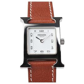 Hermès Hour Silver Small Women's Watch Silvery