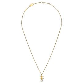 Céline Triomphe Twinkle Halskette Strass Messing Gold-Finish Golden